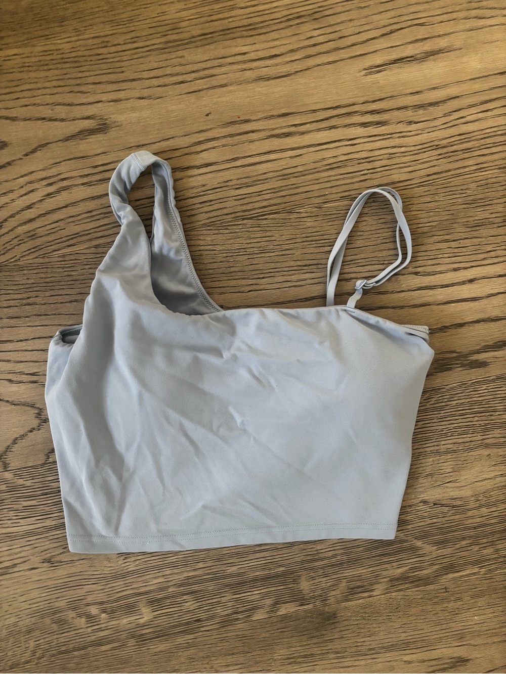 Offline by Aerie One Shoulder Asymmetrical Crop Top Minimalist Stretch Size M